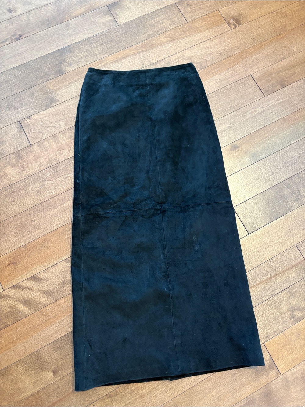 Vintage Danier Black Suede Pencil Skirt